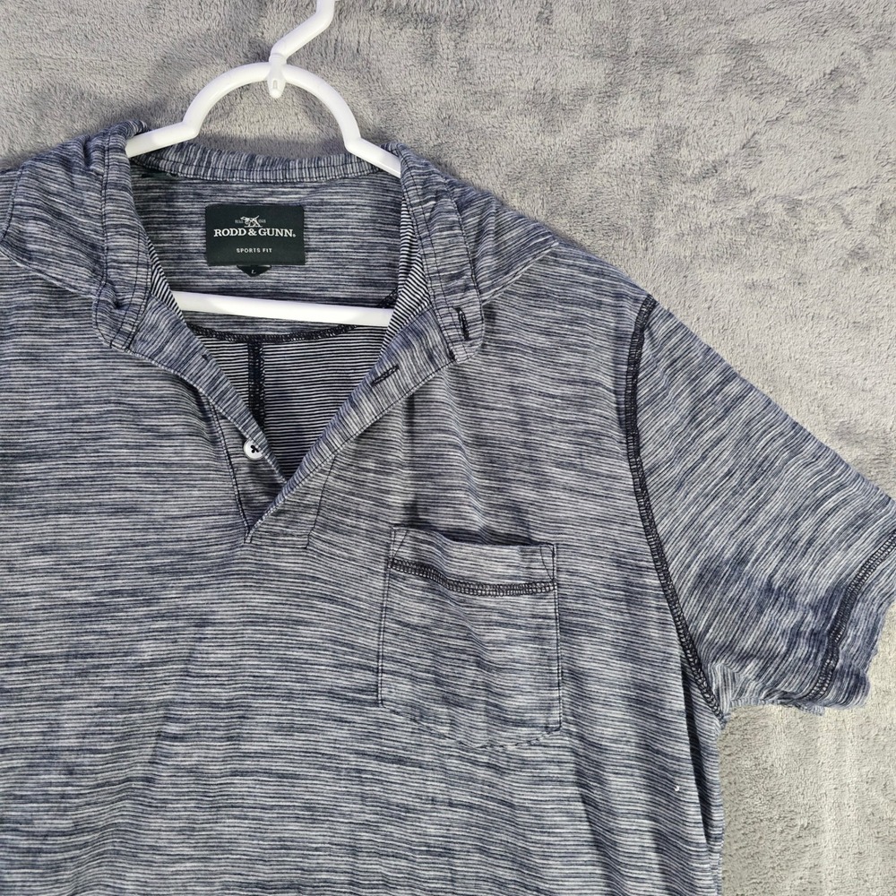 Rodd & Gunn Sports Fit Polo Shirt Short Sleeve‎ Casual Blue Mens L